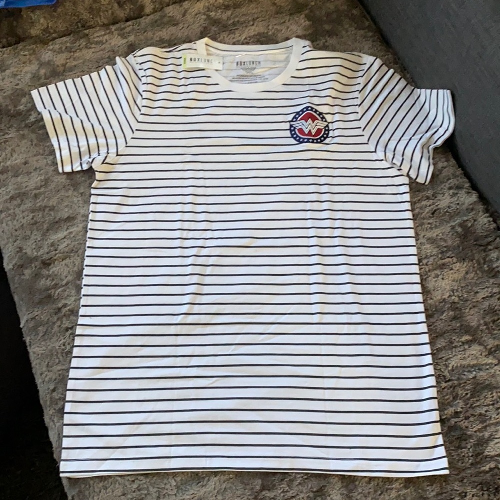 Wonder Woman Striped Ringer